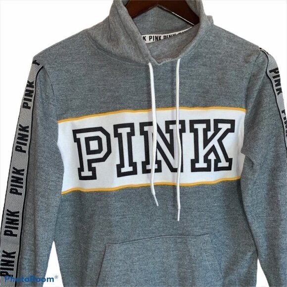 Victoria's Secret PINK Funnel Neck Pullover Hoodie Size XS - Picture 2 of 9